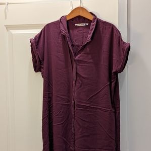 Collard Purple 💜 Shirt Dress